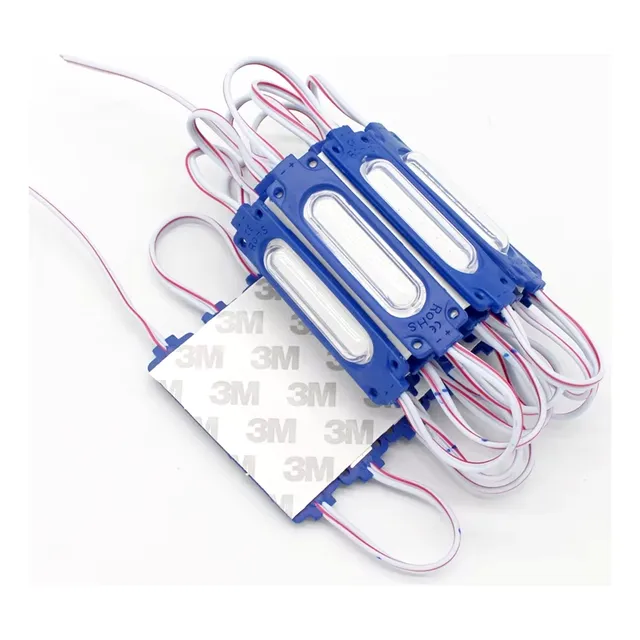 20 Modulos 9 Led Cob Plasma Encapsulado Reforzado Colores Azul