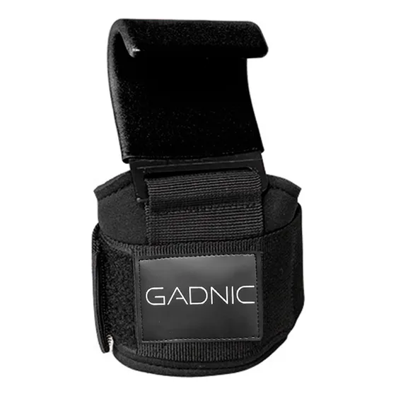 Gancho De Poder De Agarre Straps Entrenamiento Funcional Color Negro
