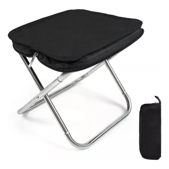 Silla Plegable Camping Portatil Ligero Compacto Con Bolsa