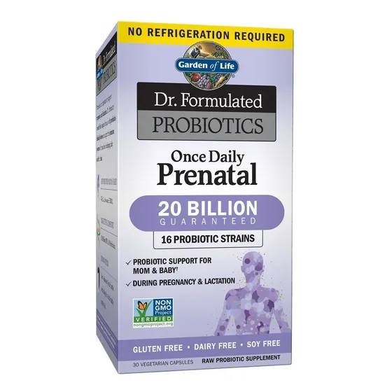 Garden Of Life Dr Formulated Probiótico Prenatal 30 Caps Sabor Sin Sabor Once Daily Women's