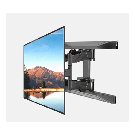Soporte De Tv 40-75  De Pared Doble Braz Giratorio Negro