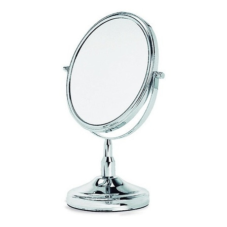 Espelho De Mesa Com Aumento Dupla-face Redondo 17cm Espelho De Mesa Com Aumento Dupla-face Redondo 17cm