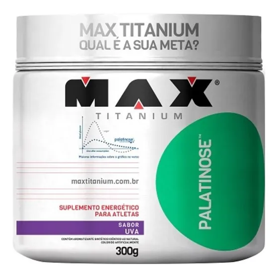 Palatinose 300g Natural Max Titanium Sabor Uva