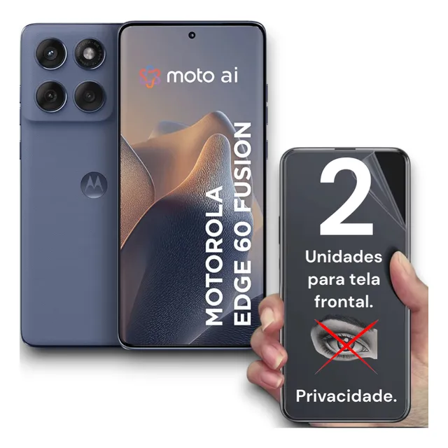 Película Nano Gel Privacidade Fosca P/ Moto Edge 60 Fusion