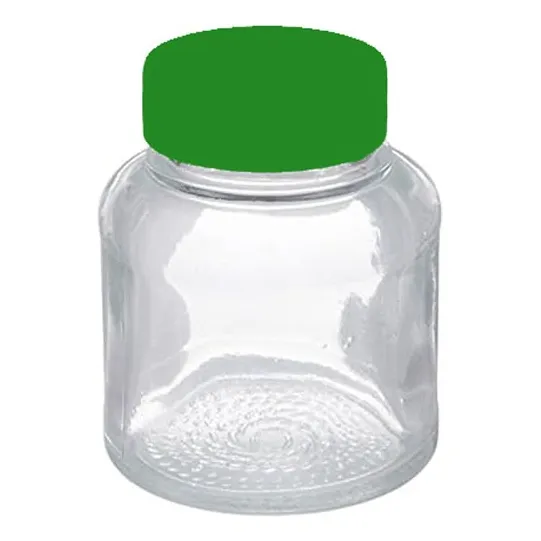 360ml Frasco Tarro Rosca Corrida Tapa Plastica Verde Colcafe