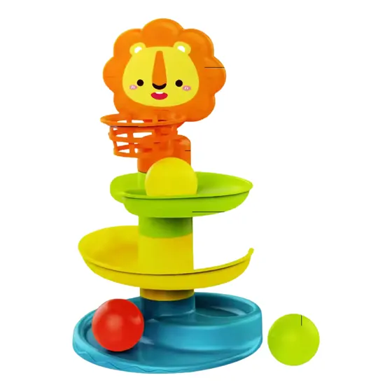 Juguete Infantil Leon Didactico Tobogan Con Pelotas +18m