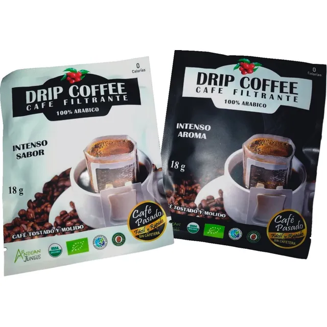 Café Filtrante Orgánico, Sobre X 15 Gr,