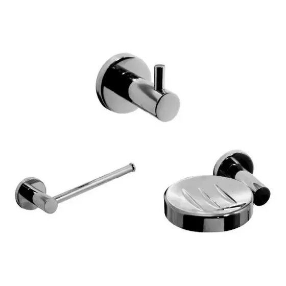 Set Accesorios Baño Hidromet Dynamic - 3 Piezas Kit