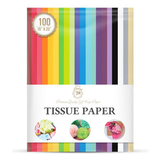 Papel De Seda Para Envolver Regalos 100 Hojas 20 Colores Papel De Seda Para Envolver Regalos 100 Hojas 20 Colores