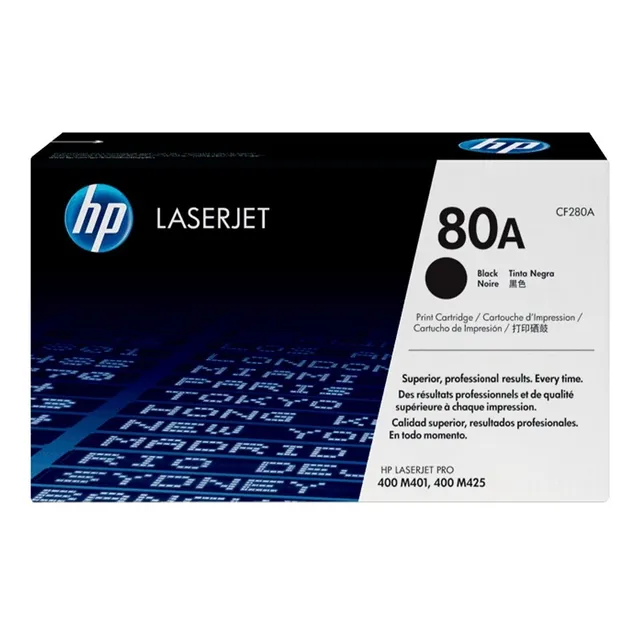 Toner Hp 80a Original Cf280a Laserjet Negro