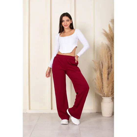 Pantalon Palazo Elastizado Frisado Aleshandra