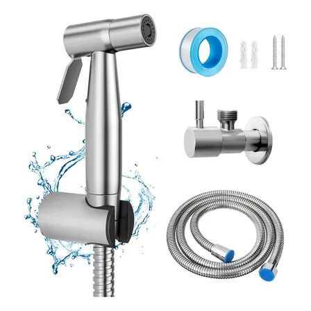 Ducha Higienica Inox 304 1/2'' Mangueira Gatilho Banheiro