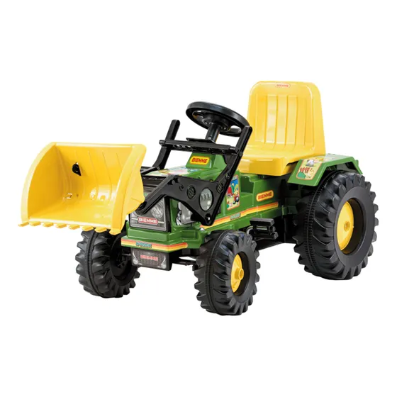 Auto Tractor Excavador A Pedal Infantil Hecho Brasil El Rey