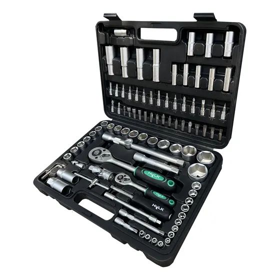 Set De Herramientas Caja 94 Piezas Acero Cromo Vanadio Hulk
