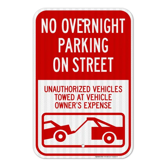 No Permite Estacionar Durante Noche Calle Vehiculo Remolcado