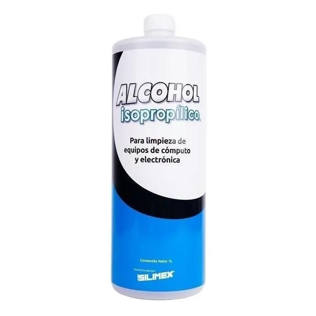 Silimex Alcohol Isopropílico, 1 L, Limpieza De Equipo De Cóm