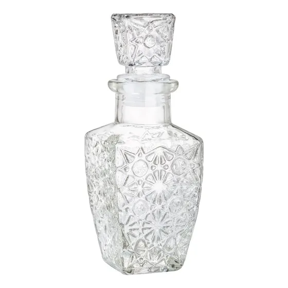 Set 36 Mini Licoreras Diamante Vino Vidrio Cristal 125ml