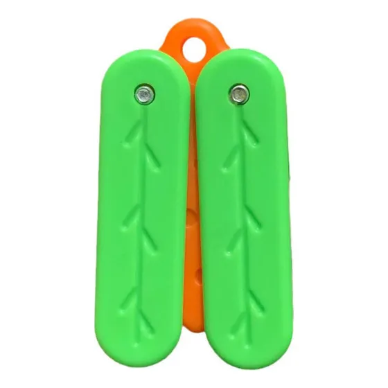 Brinquedos Com Faca De Cenoura Butterfly Knife Fidget Toy