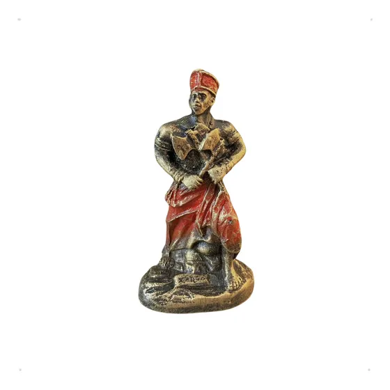 Mini Xangô D 10cm Resin Umbanda Candomble