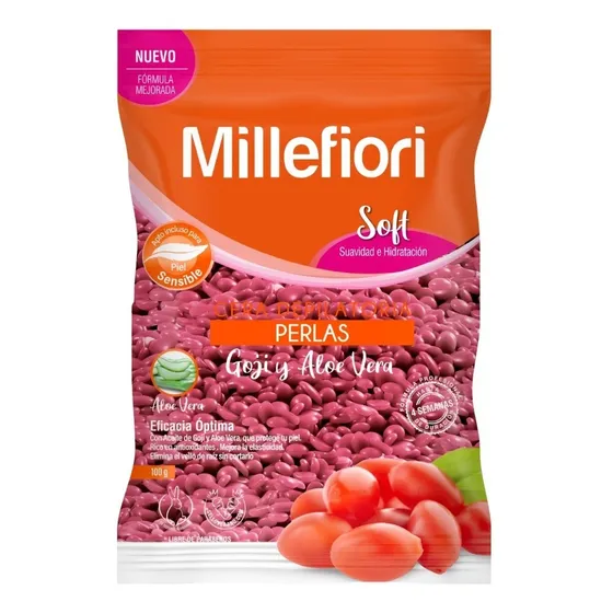 Cera Depilatoria En Perlas Con Goji Y Aloe Vera 100 Gramos