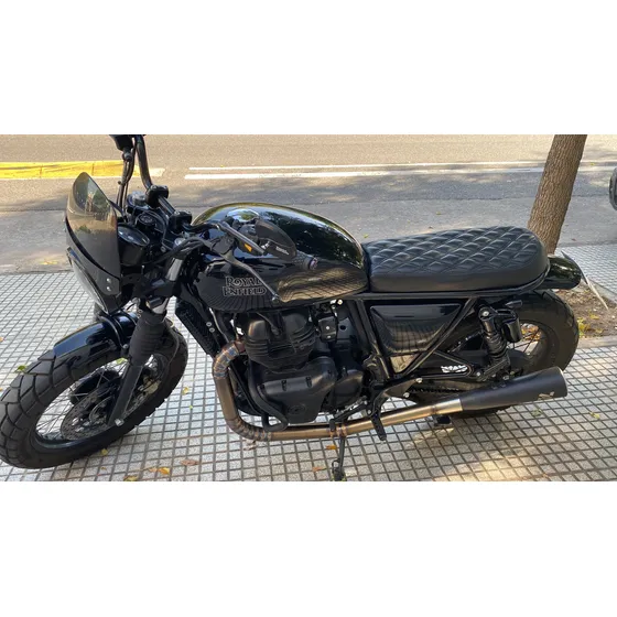 Royal 650 Negra Modificada, Escapes, Asiento, Farol, Pintura