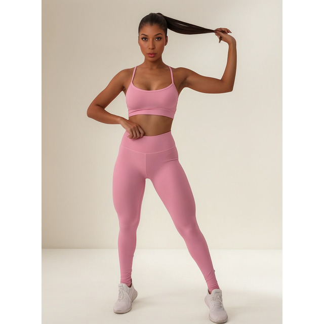 Conjunto Premium Poliamida Fitness Academia Legging E Top Conjunto Premium Poliamida Fitness Academia Legging E Top
