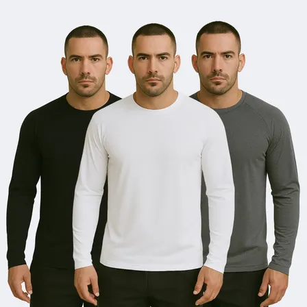 Kit 3 Camisa Termica Masculina Segunda Pele Blusa Uv50+