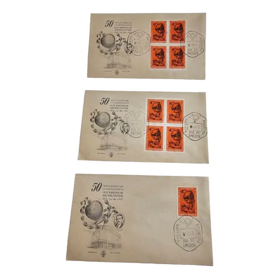 Sobre Postal 50 Anv. Creacion De La Caja Nacional De Ahorro