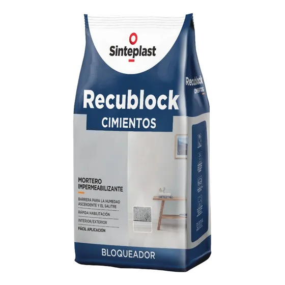 Recublock Cimientos Barrera Antihumedad Sinteplast 5 Kgs
