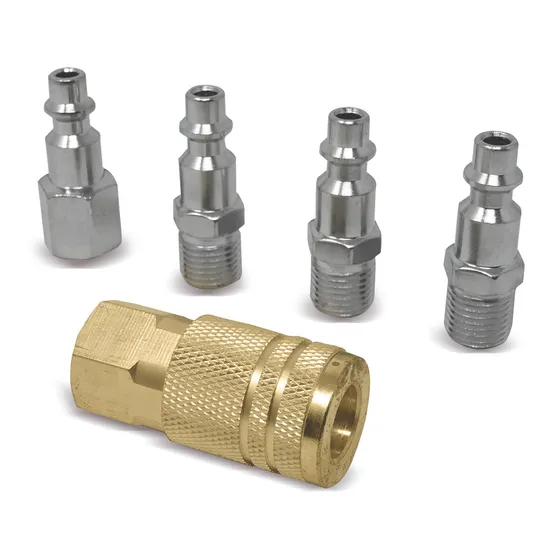 Juego 5 Pzas Coples Conectores Para Compresor 1/4 Npt Mikels