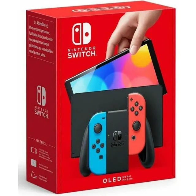 Nintendo Switch Oled 64gb Consola Red And Blue Nueva Sellada