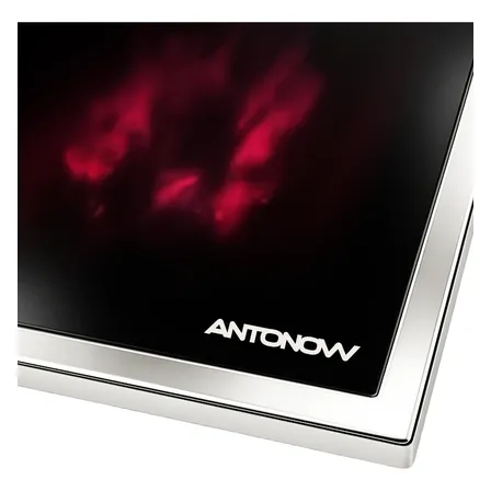 Chapa Vitrocerâmica Fogão Alvenaria 75 X 45 Com Moldura Inox