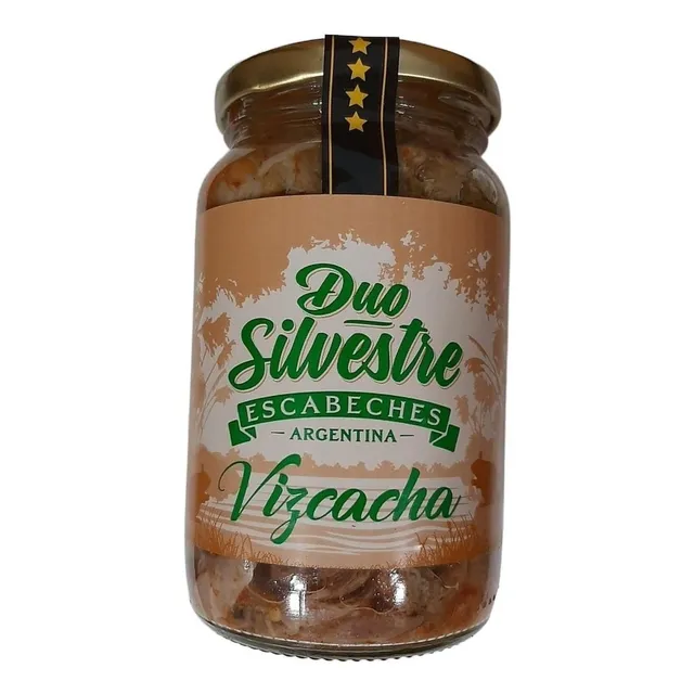 Escabeche Duo Silvestre De Vizcacha Alimento En Frasco 500gr