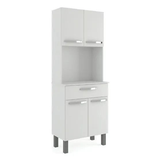 Armário De Cozinha Paneleiro 4 Portas 1 Gaveta Balli Branco