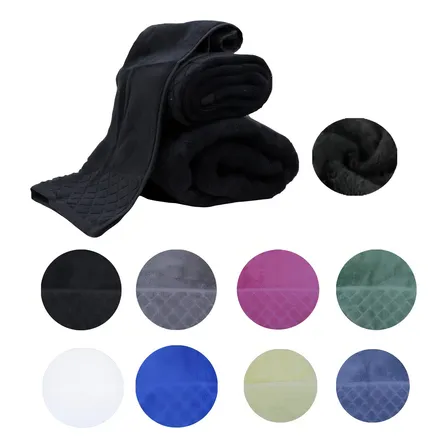 Toalla De Cara 30*50cm 100% Algodo Pack De 2 Color Negro Liso
