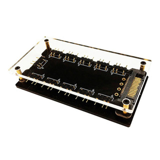 Hub Para Cooler Fan Argb 10 Fans 5v Sata Splitter Gabinete Hub Para Cooler Fan Argb 10 Fans 5v Sata Splitter Gabinete