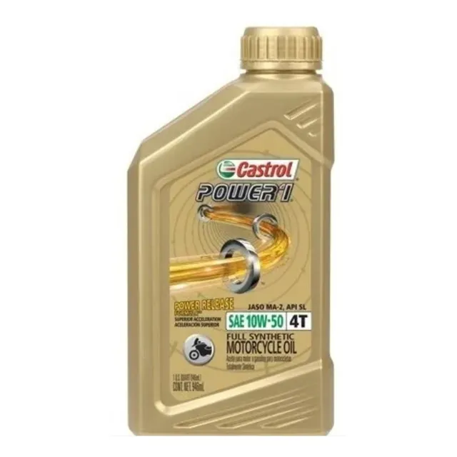 Aceite Sintetico Moto Castrol Power 10w50 Caja Con 4 /946ml.