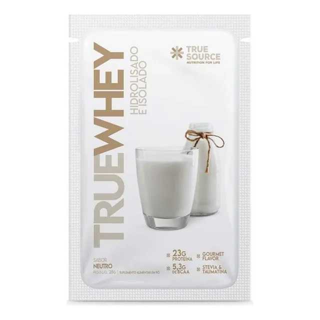 True Whey (32g) - Hidrolisado E Isolado - Sabor: Neutro 28g Neutro