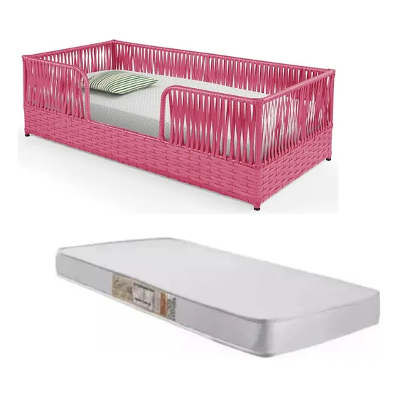 Mini Cama E Colchão Juvenil Infantil Duda Encanto Criança