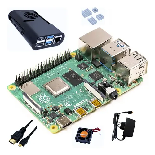 Kit Raspberry Pi 4 8GB RAM + Micro SD 64GB Sandisk + Acessórios
