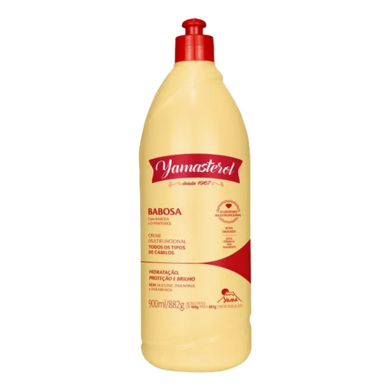 Yamasterol Babosa Creme Capilar Hidratação Brilho Yama 900ml