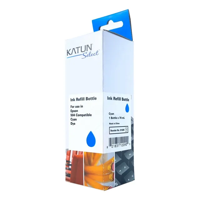 Tinta T504 Para Ecotank L4150/4160/6161/6171/6191 Katun 70ml