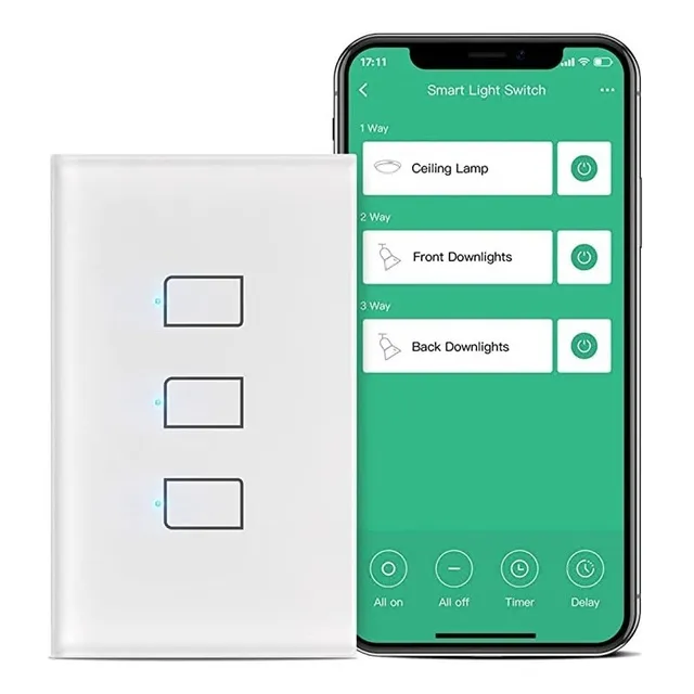 Interruptor Inteligente Broadlink Tc3 Triple No Neutro Alexa