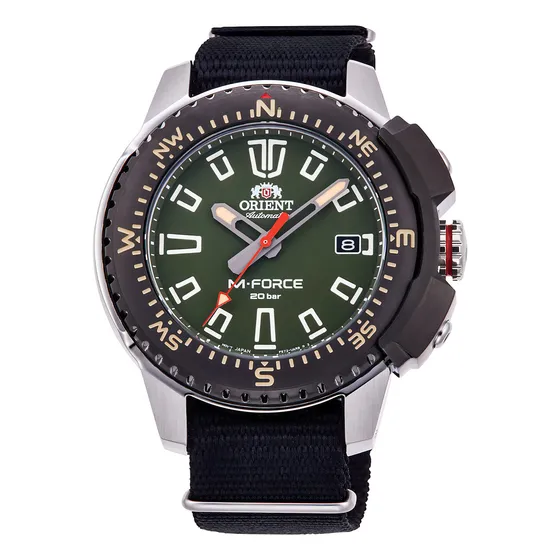 Orient Ra-ac0n03e Reloj Deportivo Para Hombre, Caja De Acero Inoxidable, 45 Mm