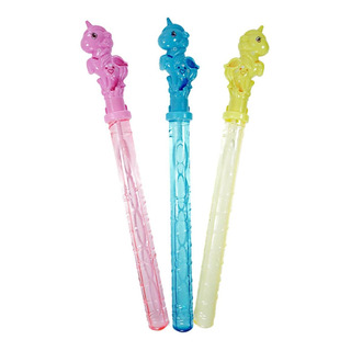 Burbujas De Jabón Burbujero Baston Unicornio 39cm 12pzs Burbujas De Jabón Burbujero Baston Unicornio 39cm 12pzs