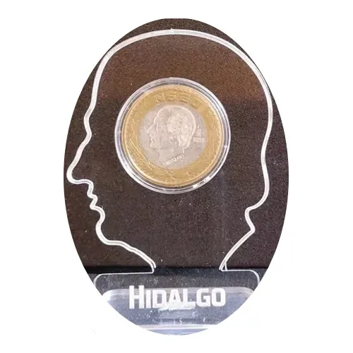 Pedestal Para Moneda 20 Nuevos Pesos Hidalgo Centro De Plata