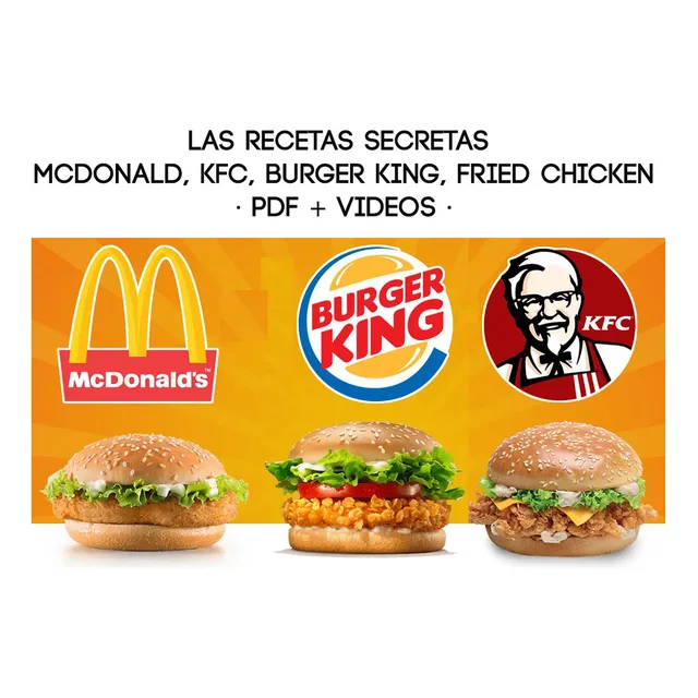Las Recetas Secretas De Mcdonald, Kfc, Burger King + Video