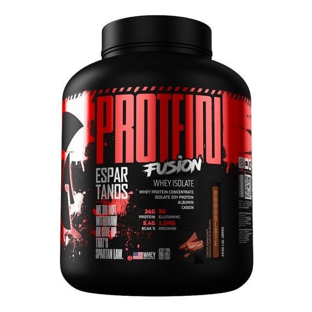Protein Fusion Whey Isolate 1,8kg - Espartanos Nutrition Sabor Chocolate Protein Fusion Whey Isolate 1,8kg - Espartanos Nutrition Sabor Chocolate