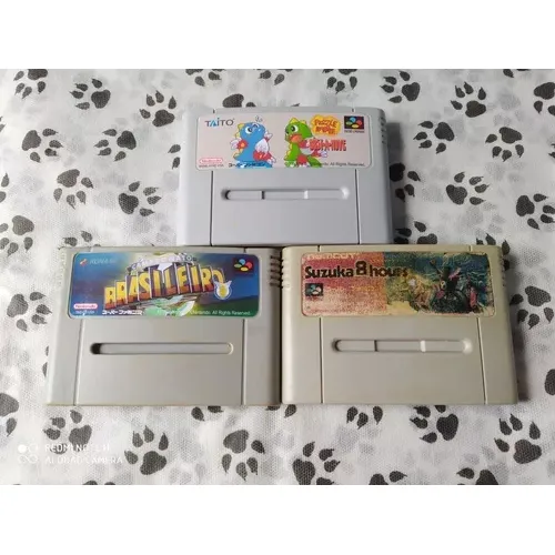 Puzzle Bobble + Suzuka 8hours + Campeonato Brasileiro Snes