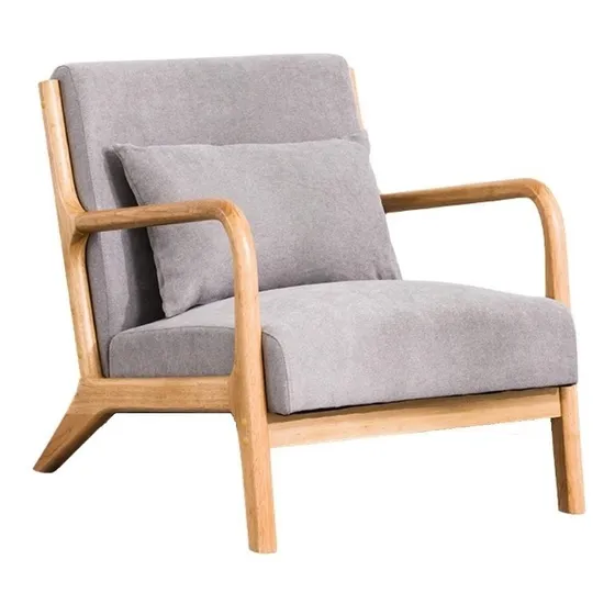 Sitial Poltrona Silla Gris Con Almohada Cojín